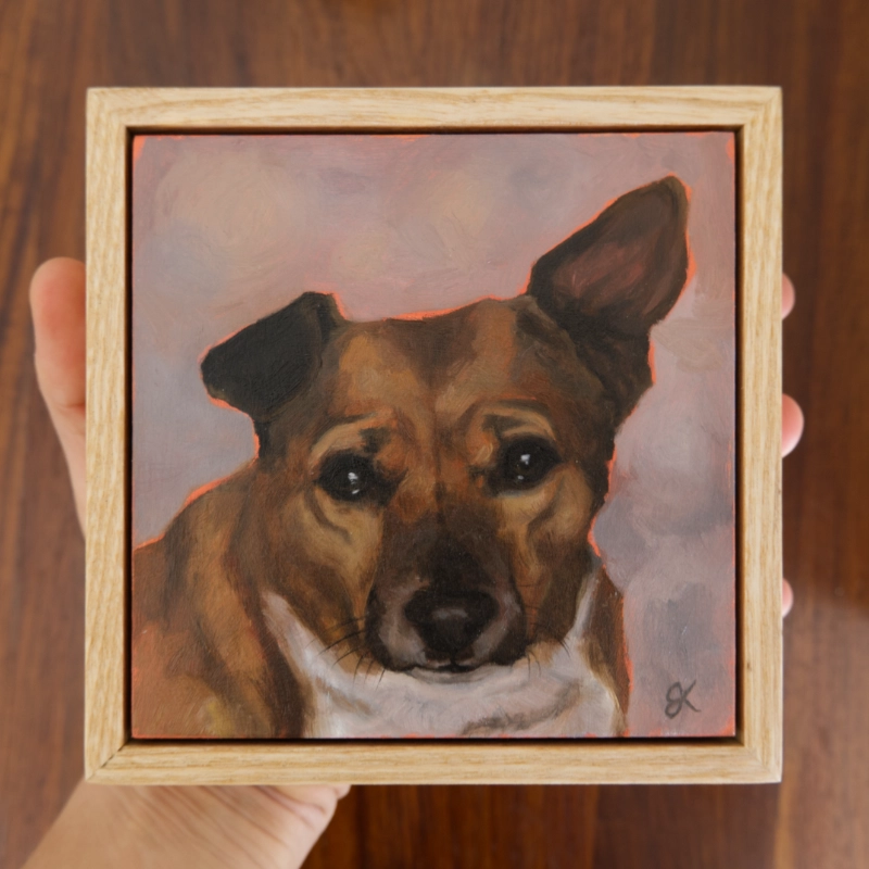 Oil portrait of Aoife