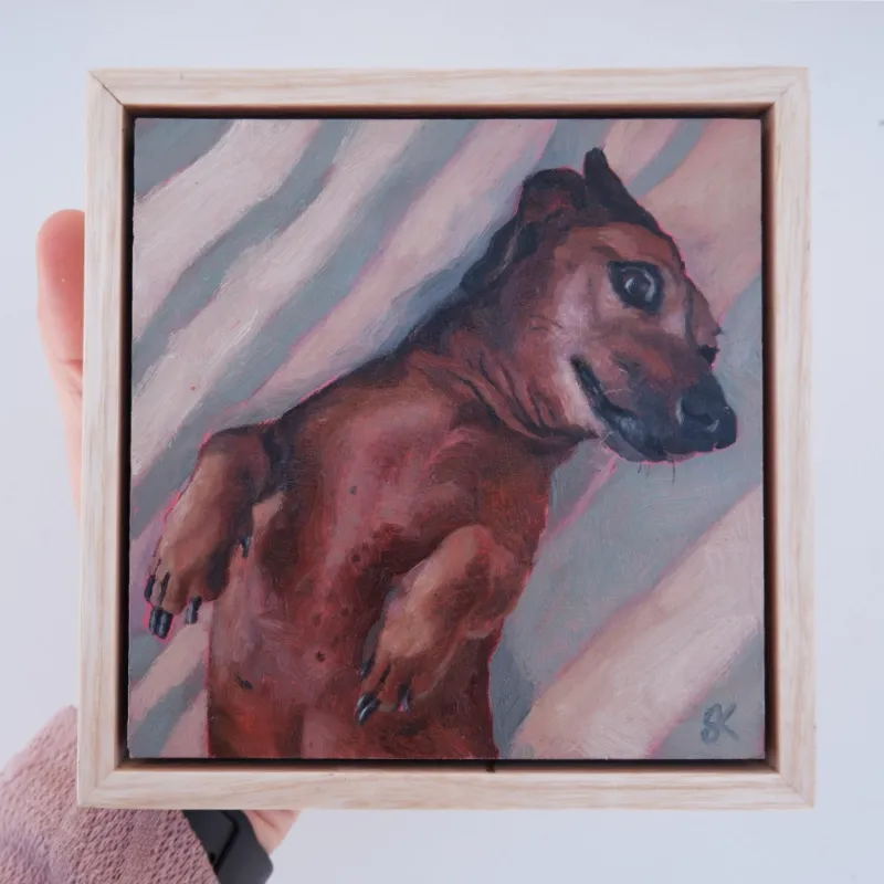 Oil portrait of Lily