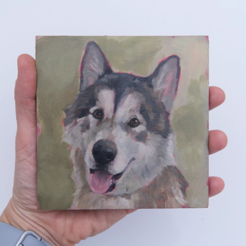 Oil portrait of Rocco