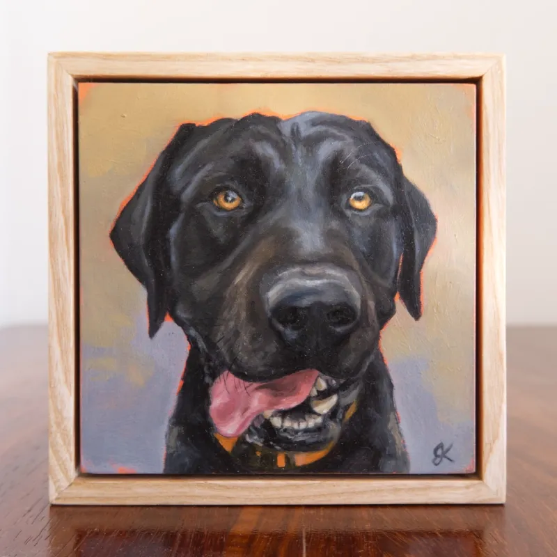 Oil portrait of Winston
